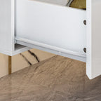 Meuble TV mural 63", console TV suspendue avec LED