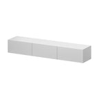 Meuble TV mural 63", console TV suspendue avec LED
