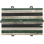 Table d'appoint Velimirka avec plateau en marbre (entièrement assemblée) - 49,5 cm l. x 34,3 cm P x 52,1 cm H - 20Wx14Dx21H