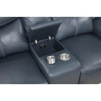 Causeuse inclinable Stanwicke Blue Motion avec console
