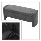 Banc de rangement en chenille, design minimaliste et élégant