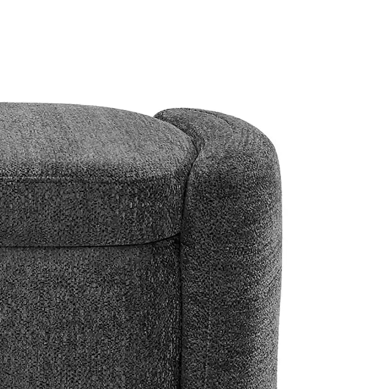 Banc de rangement en chenille, design minimaliste et élégant