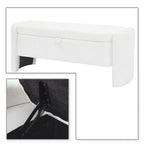 Banc de rangement en chenille, design minimaliste et élégant