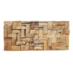 Table basse rustique en teck recyclé Java, 32 pouces