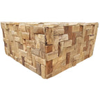 Table basse rustique en teck recyclé Java, 32 pouces