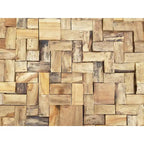 Table basse rustique en teck recyclé Java, 32 pouces