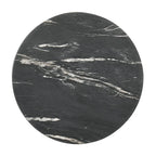 Table d'appoint noire Enlow avec plateau effet marbre