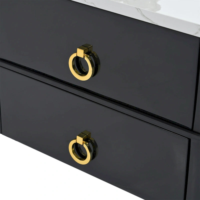 Table basse gigogne carrée 2-en-1 avec roulettes