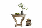 Table à manger ronde petite taille 32 po en bois style rustique, table d'appoint, table basse